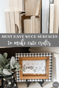 Must have wood surfaces for crafting
