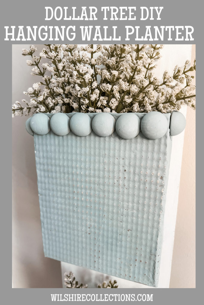 DIY Dollar Tree hanging wall planter