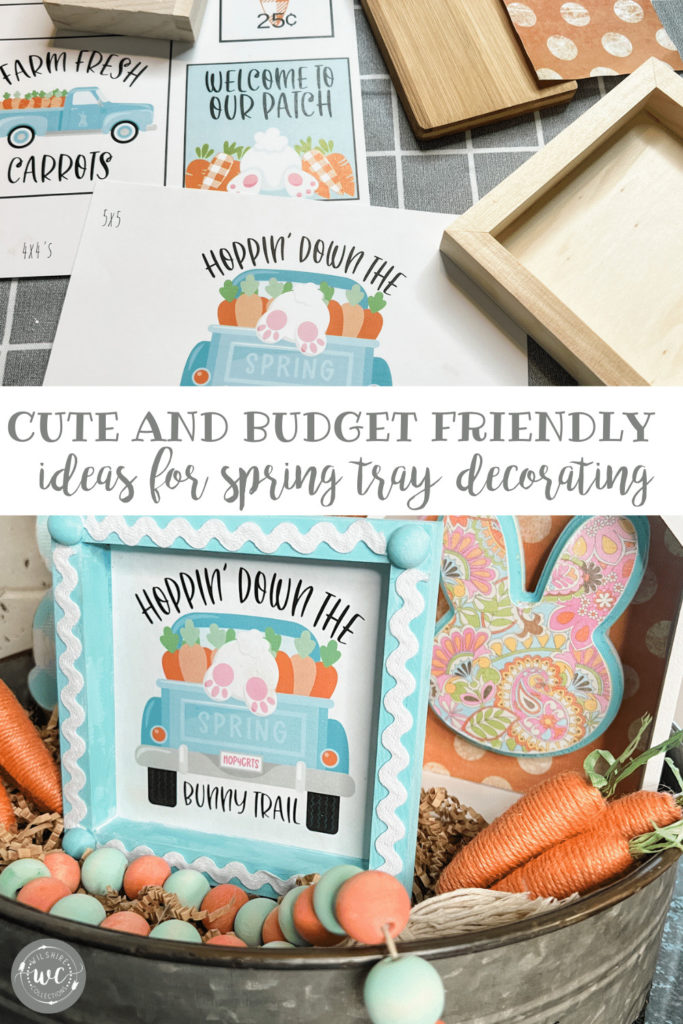 Spring tray decorating ideas