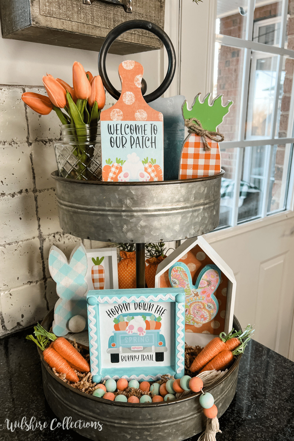 Spring tray decorating ideas