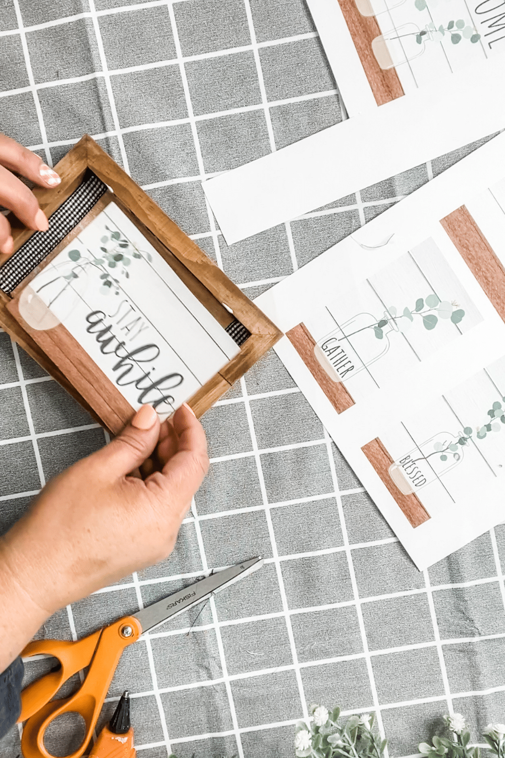 How to make DIY decor using printables 