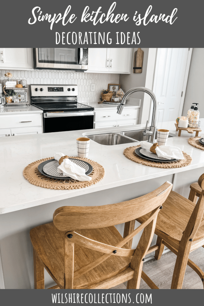 Simple kitchen island decorating ideas