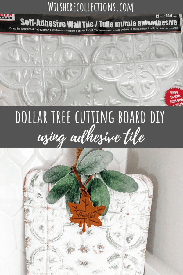 Dollar Tree DIY Tile cutting board Wilshire Collections