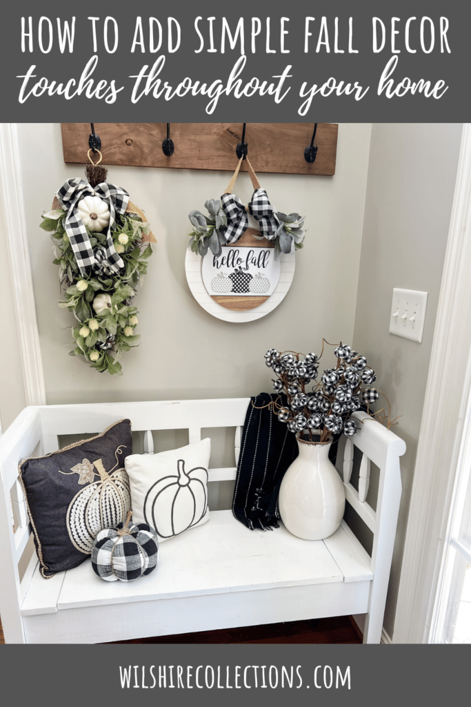 Simple fall decor touches