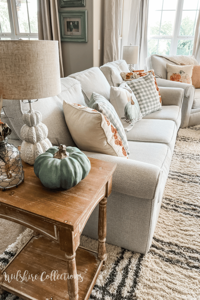 Warm and cozy fall living room