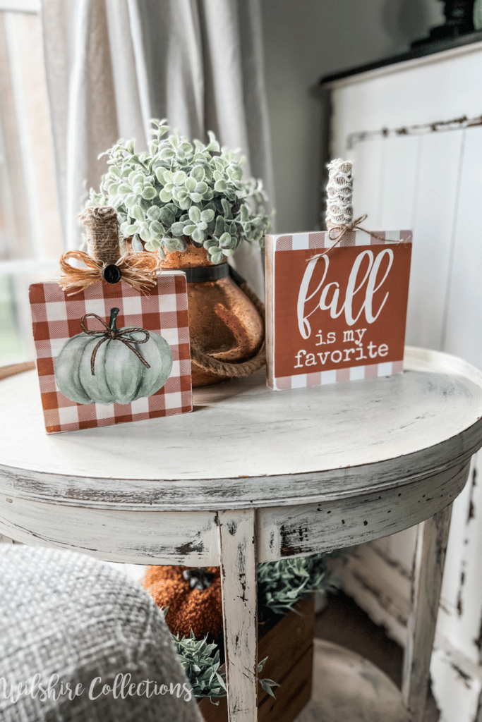 Warm and cozy fall living room