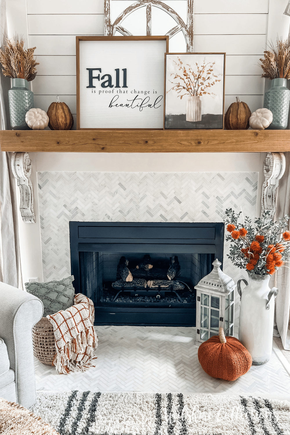 Warm and cozy fall living room