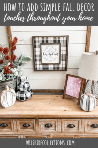 Simple fall decor touches