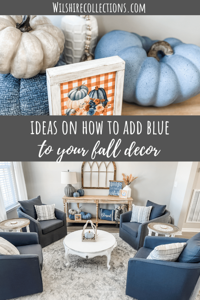 Blue fall decor ideas 
