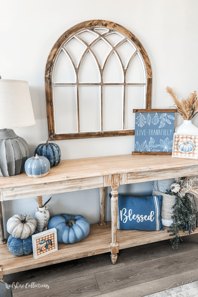 Blue fall decor ideas 