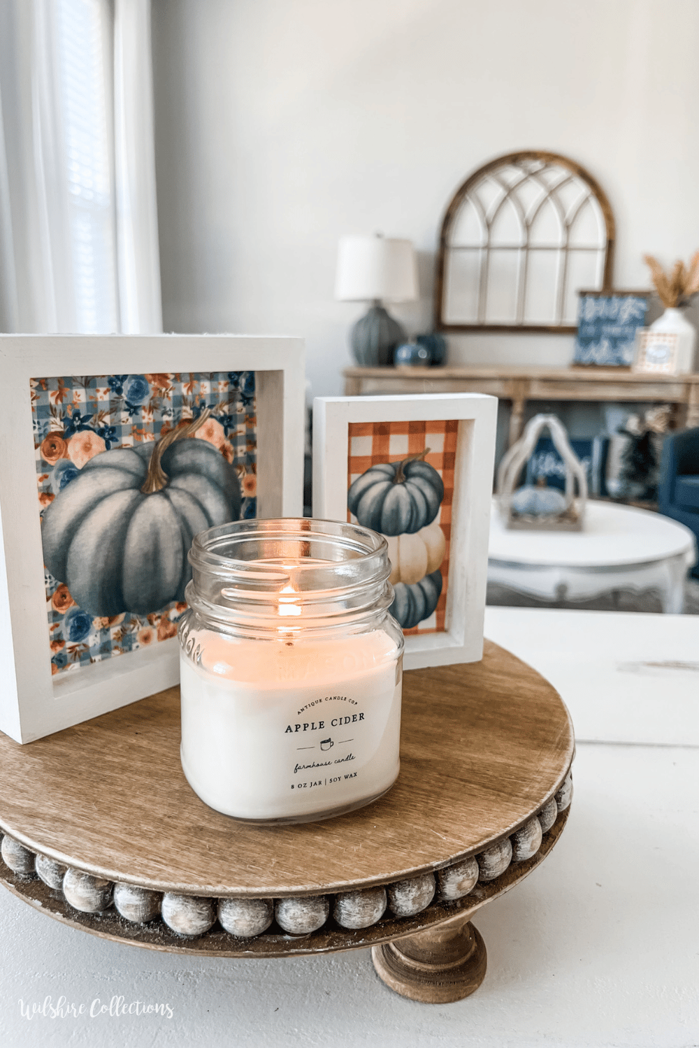 Blue fall decor ideas 