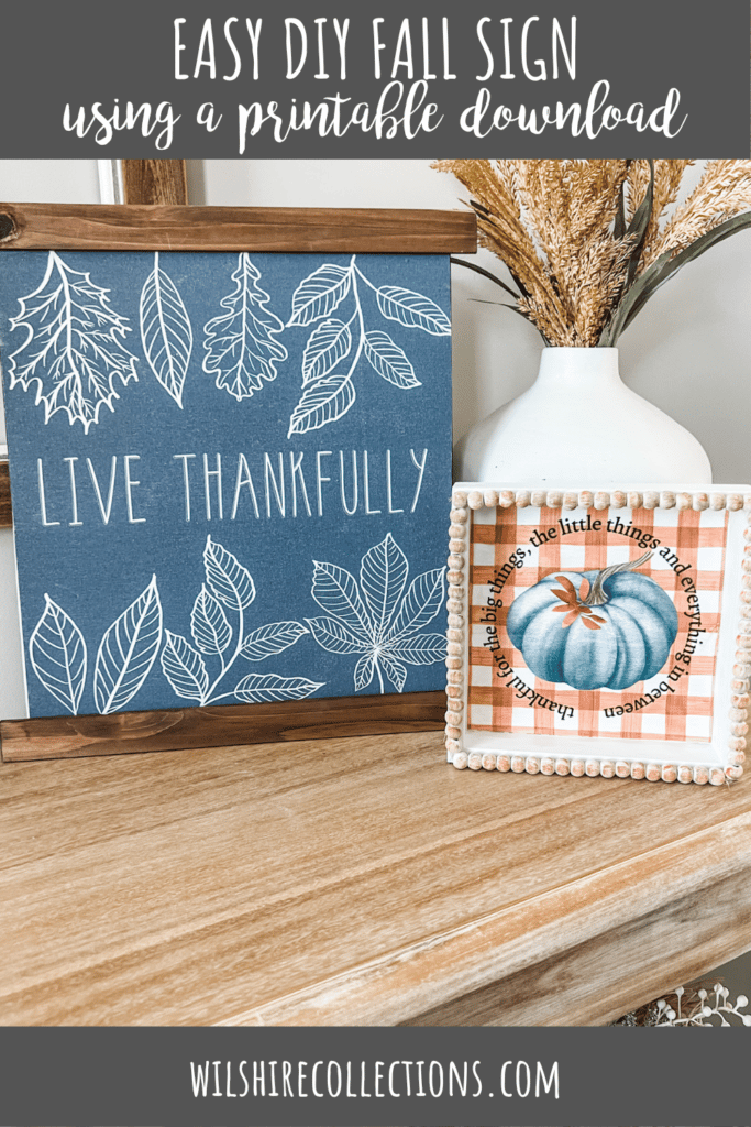 Easy DIY fall sign