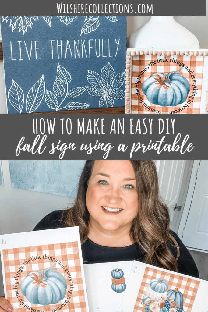 Easy DIY fall sign