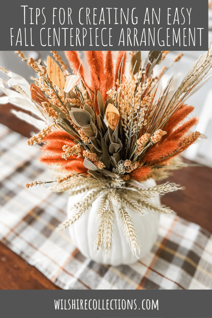 Easy fall centerpiece arrangement