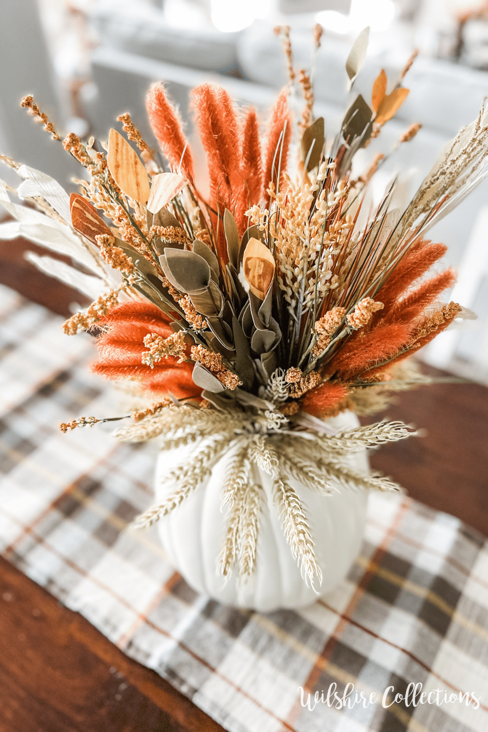 Easy fall centerpiece arrangement