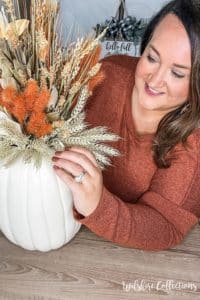 Easy fall centerpiece arrangement