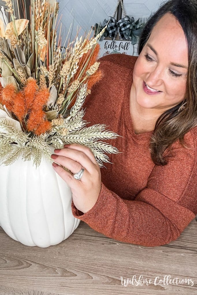 Easy fall centerpiece arrangement