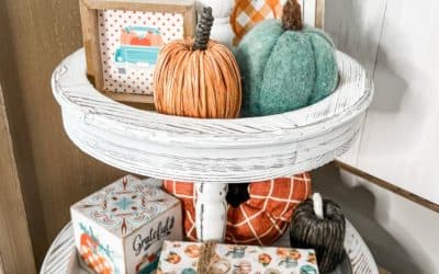 Fall tiered tray ideas