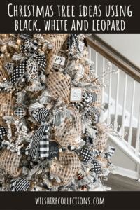Christmas Tree ideas using black, white and leopard