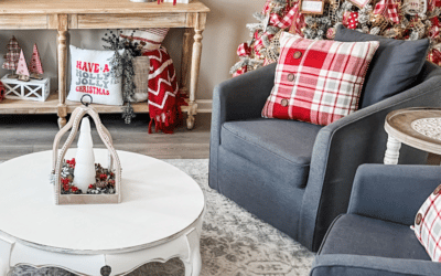 Festive Christmas ideas using red, white and gray!