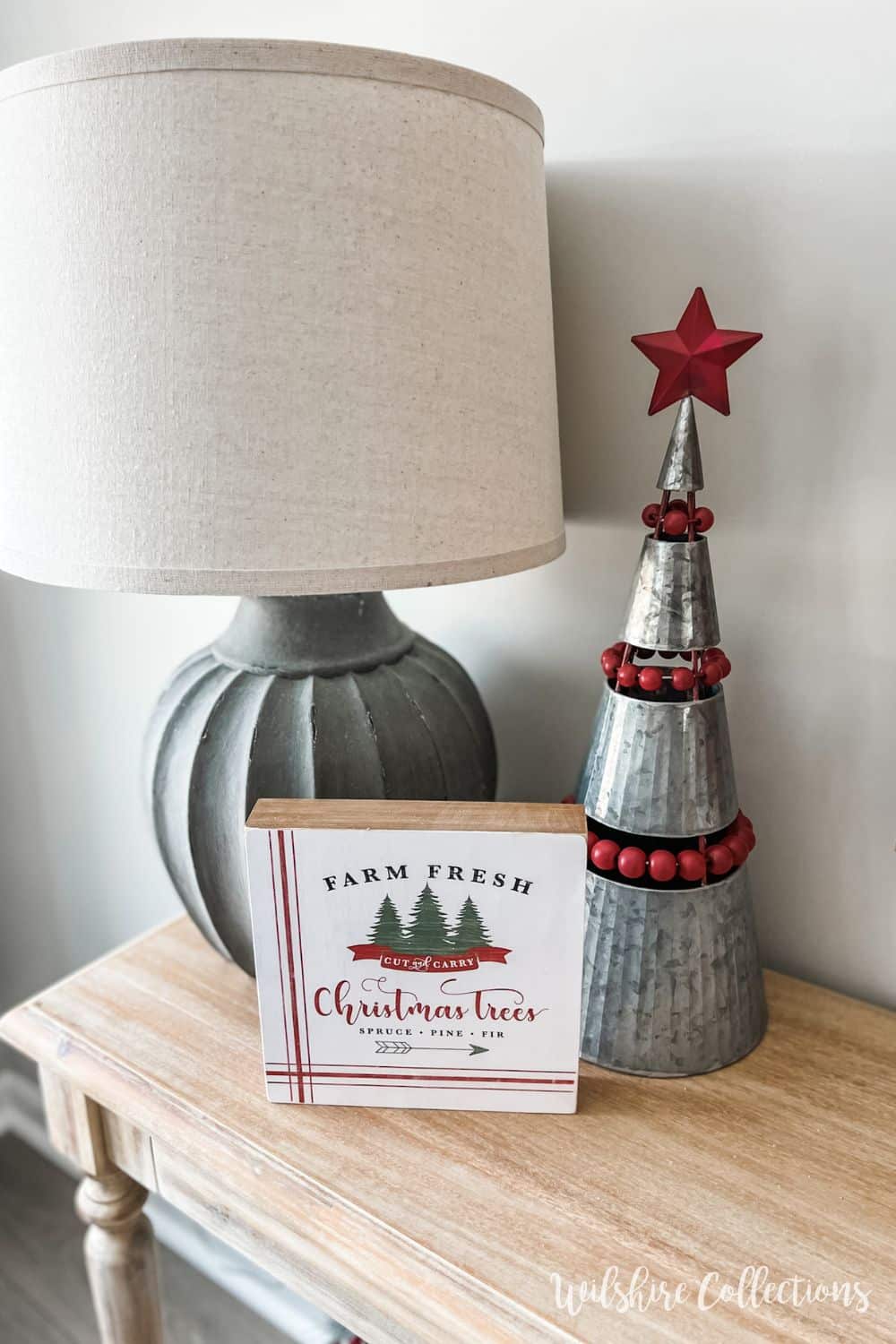 Festive Christmas ideas using red, white and gray