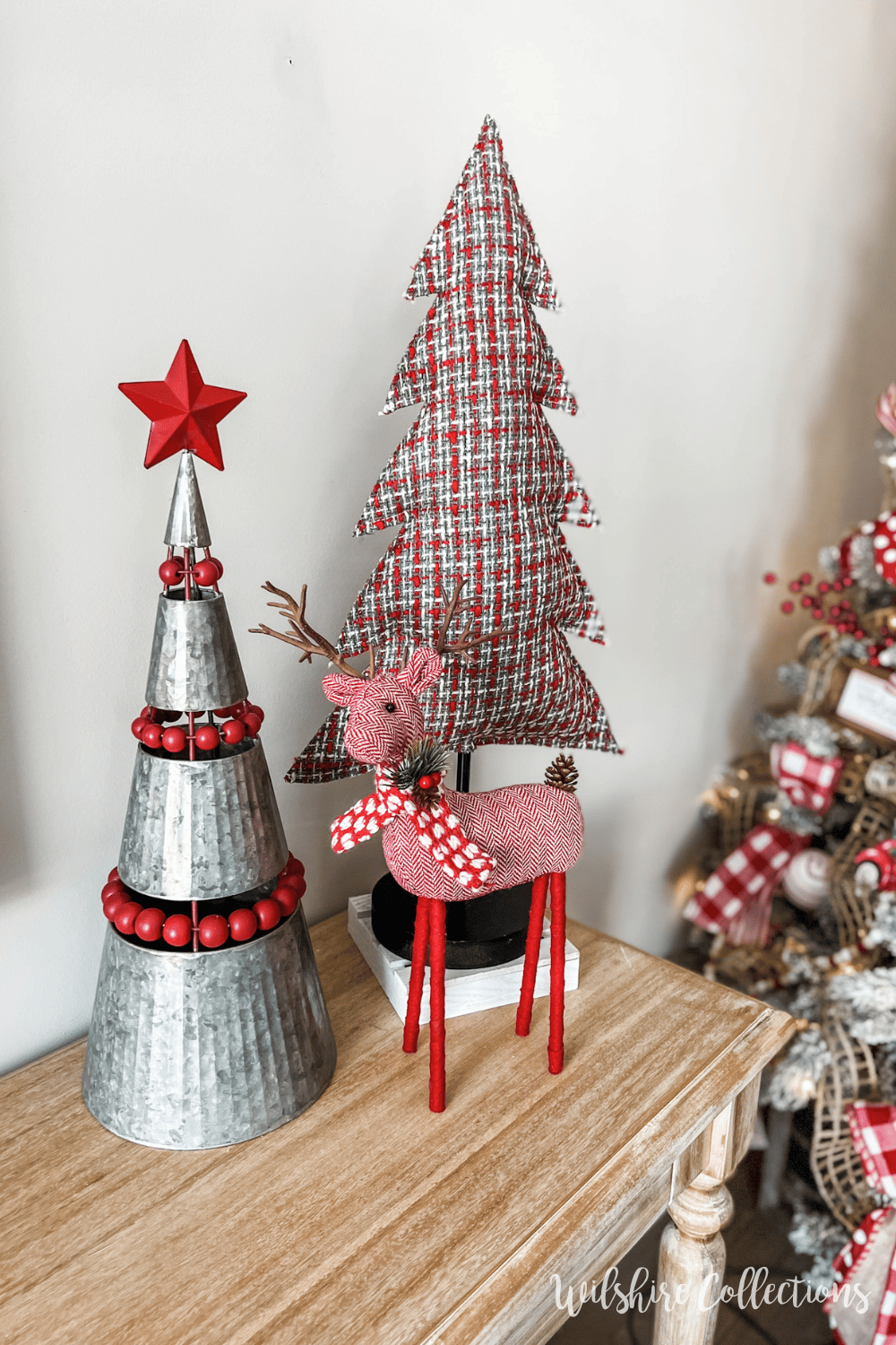 Festive Christmas ideas using red, white and gray