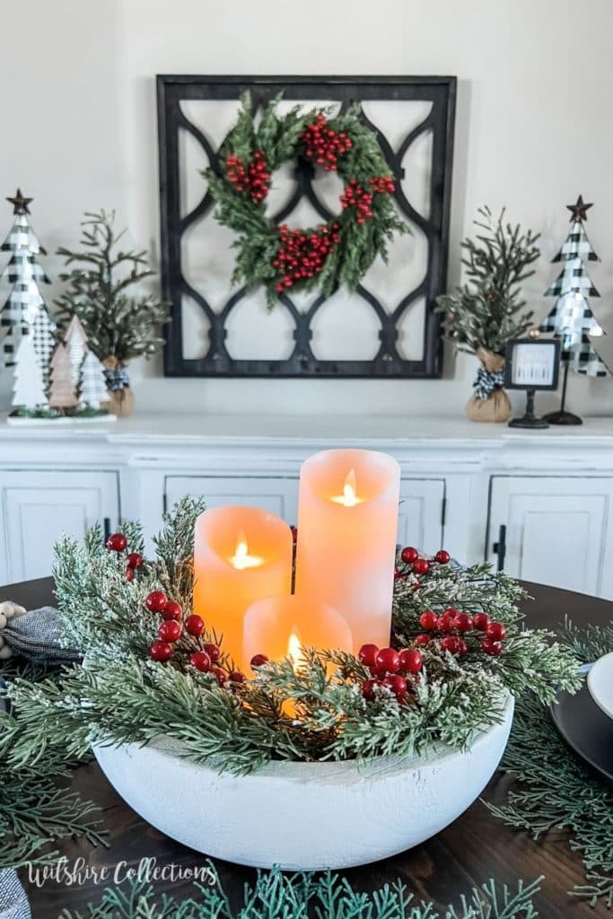 Black and white Christmas decor ideas