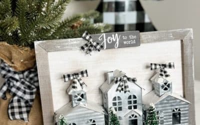 Simple Christmas village craft!