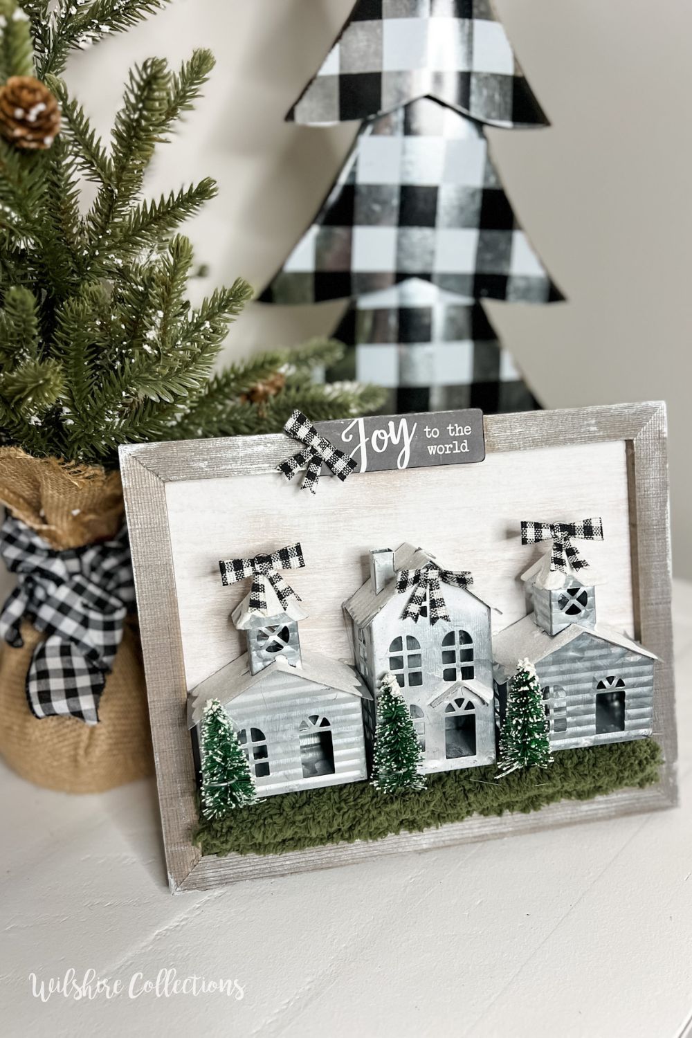 Simple Christmas village craft