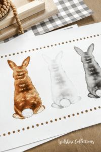 DIY Bunny sign printable