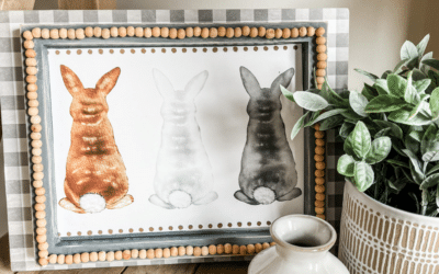 Adorable DIY bunny sign using a printable!