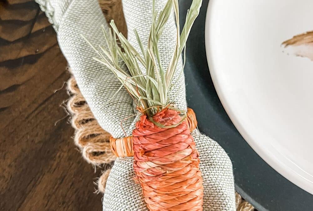 Bunny shaped napkin idea for your table setting!