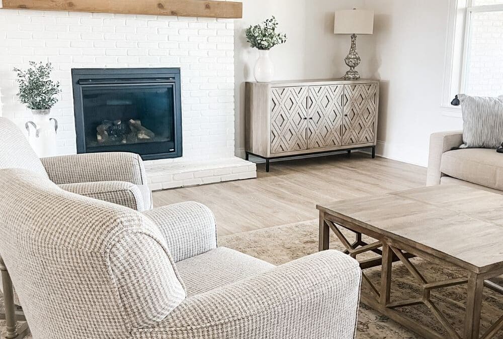 Living room furniture in our new home