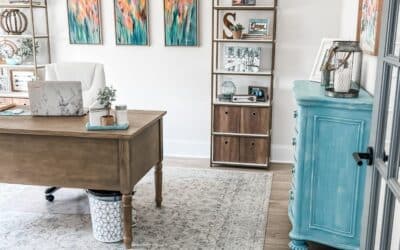 Office decorating ideas with pops of color!