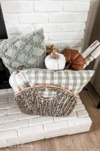 Sage green fall living room
