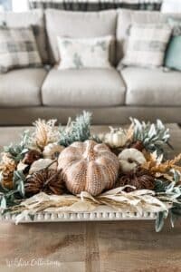 Sage green fall living room