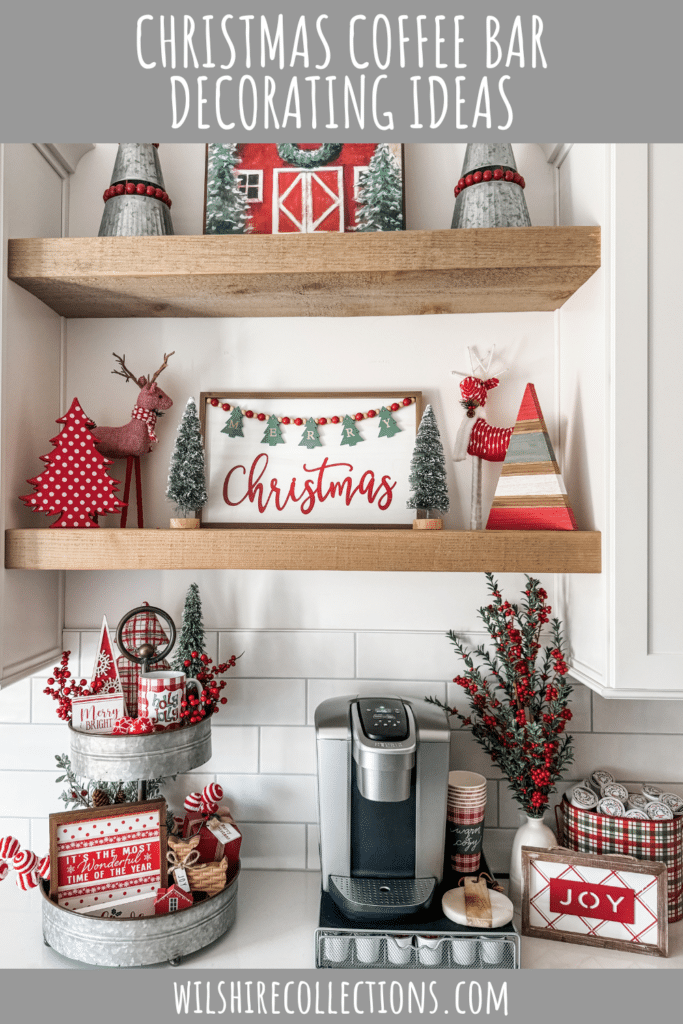 Christmas coffee bar decorating ideas 