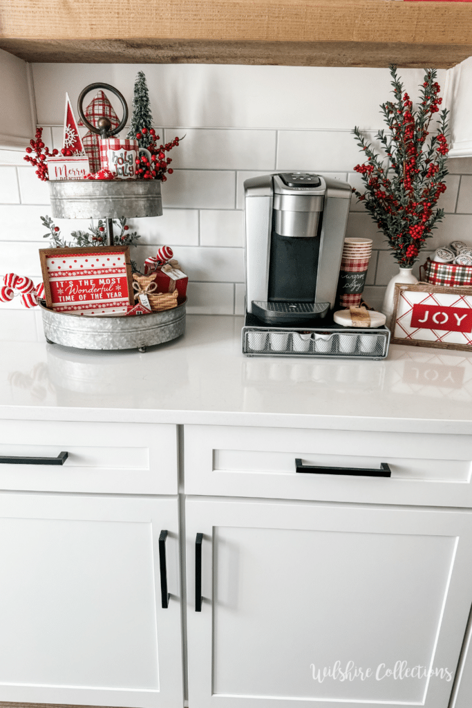 Christmas coffee bar decorating ideas 