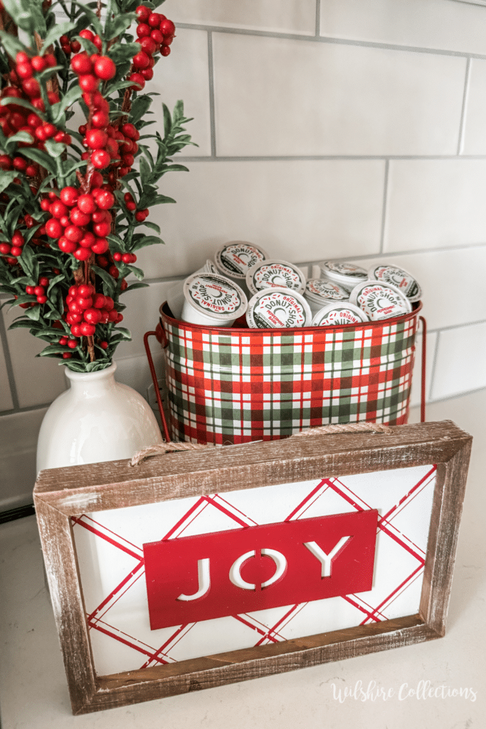 Christmas coffee bar decorating ideas 