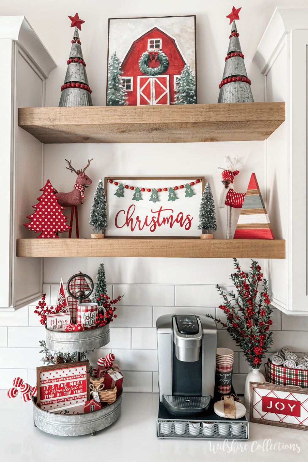 Christmas coffee bar decorating ideas Wilshire Collections