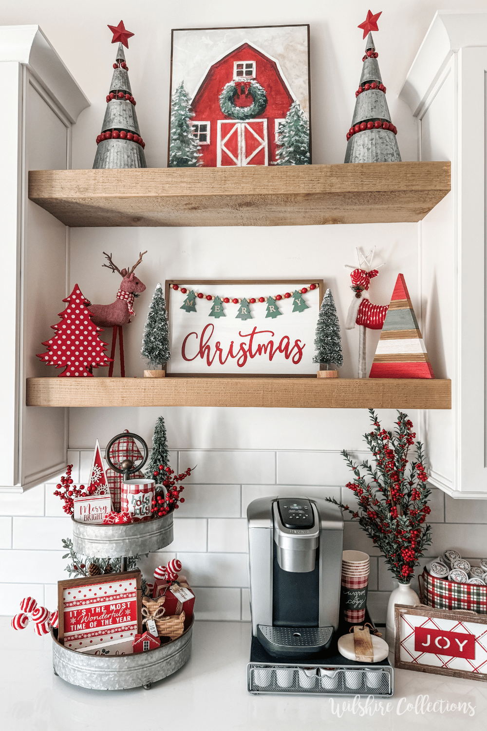 Christmas coffee bar decorating ideas