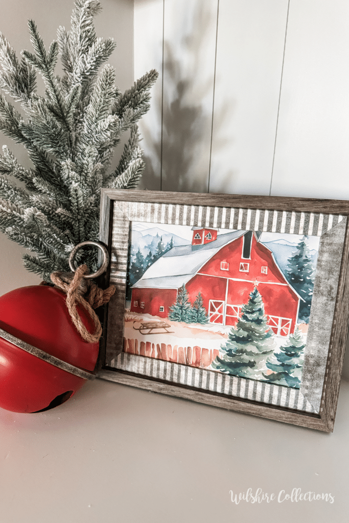 Free Christmas barn printable