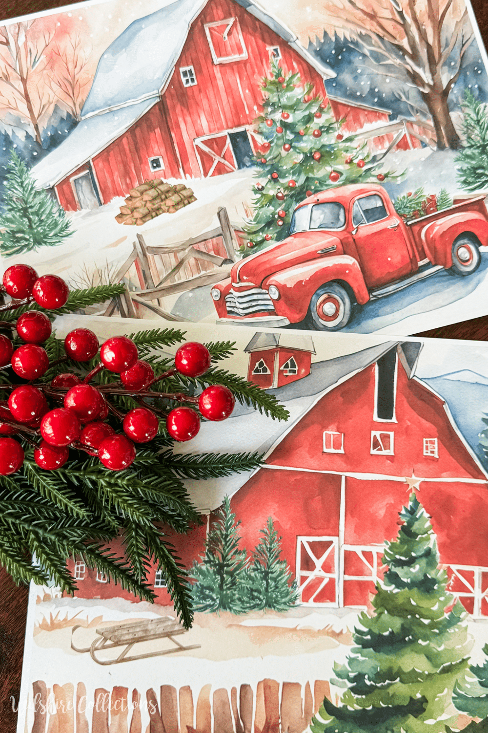 Free Christmas barn printable