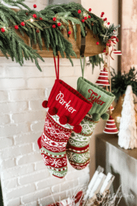How to decorate a mantel with a TV for Christmas