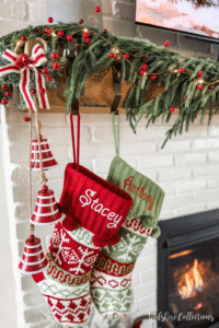 How to decorate a mantel with a TV for Christmas