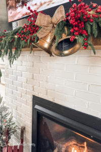 How to decorate a mantel with a TV for Christmas