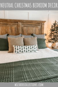 Neutral Christmas bedroom decor ideas