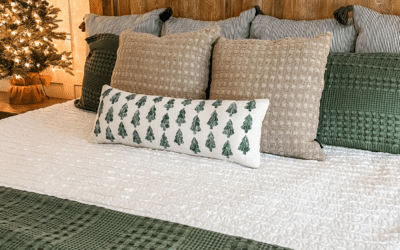 Neutral Christmas bedroom decor ideas