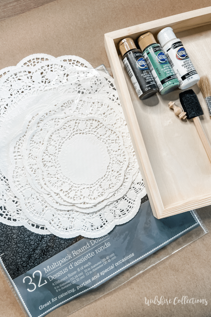 Dollar Tree Christmas DIY using paper doilies