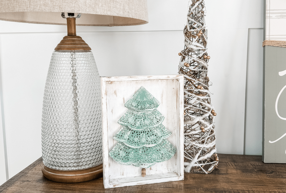 Dollar tree Christmas DIY using paper doilies